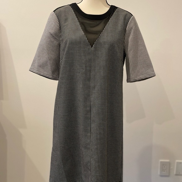 NWT - BCBGeneration Black & White Checkered Shift Dress SMALL - Picture 8 of 11